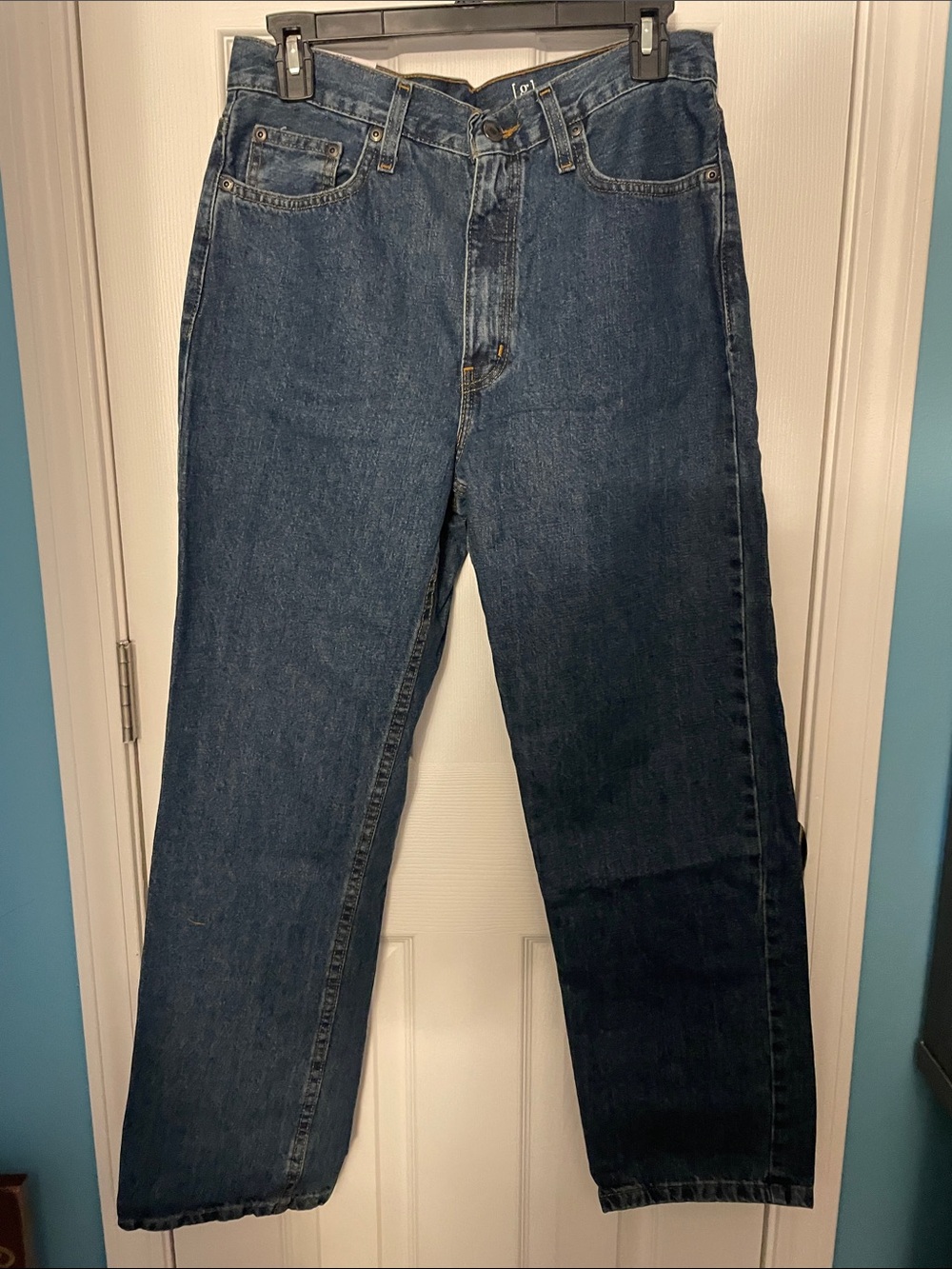 George Men's Relaxed Fit Jeans in Blue Denim